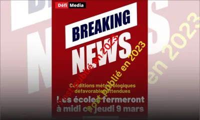 École : Attention à un post publié l'année dernière qui circule de nouveau et qui peut créer de la confusion 