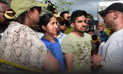 Effondrement de la maison de la famille Ramsahye à Tranquebar : le ministre Bobby Hurreeram et la PPS Sandra Mayotte sur place 