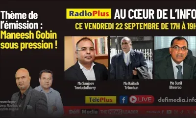 «Au Cœur de l’Info» : Maneesh Gobin sous pression ! 