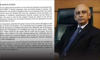 Rapport Lam Shang Leen : la Commission d'enquête recommande une enquête approfondie et un «audit trail» sur Raouf Gulbul