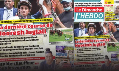 Voici la Une de Le Dimanche/L'Hebdo de ce dimanche 16 mai 2021