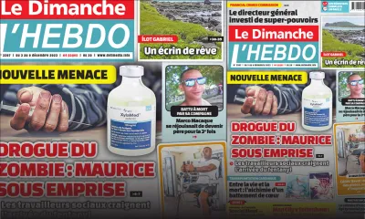 Voici la Une de Le Dimanche/L'Hebdo de ce Dimanche 03 Decembre 2023
