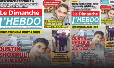 Voici la Une de Le Dimanche/L'Hebdo de ce Dimanche 20 Janvier 2024