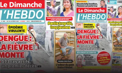 Voici la Une de Le Dimanche/L'Hebdo de ce Dimanche 04 Février 2024