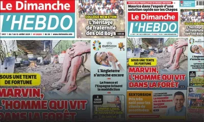 Voici la Une de Le Dimanche/L'Hebdo de ce Dimanche 07 Juillet 2024