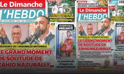 Voici la Une de Le Dimanche/L'Hebdo de ce Dimanche 21 Juillet 2024