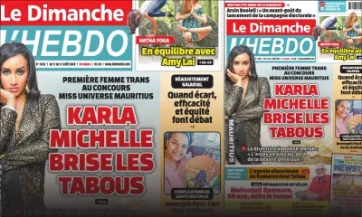 Voici la Une de Le Dimanche/L'Hebdo de ce Dimanche 11 Août 2024