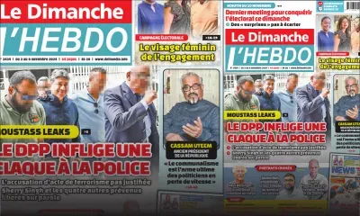 Voici la Une de Le Dimanche/L'Hebdo de ce Dimanche 03 Novembre 2024