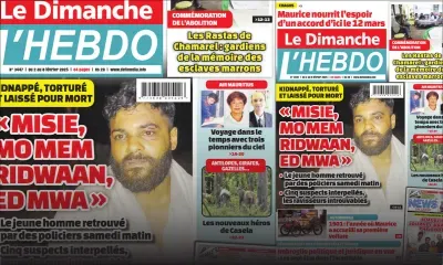 Voici la Une de Le Dimanche/L'Hebdo de ce Dimanche 02 Février 2025