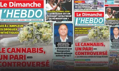 Voici la Une de Le Dimanche/L'Hebdo de ce Dimanche 23 Mars 2025
