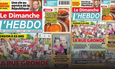 Voici la Une de Le Dimanche/L'Hebdo de ce Dimanche 22 Juin 2025