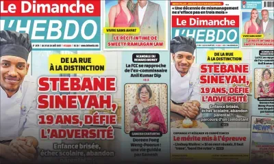 Voici la Une de Le Dimanche/L'Hebdo de ce Dimanche 24 Août 2025
