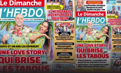 Voici la Une de Le Dimanche/L'Hebdo de ce Dimanche 31 Août 2025