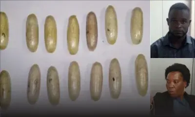 Un couple arrêté avec 100 boulettes d’héroïne à l’aéroport SSR