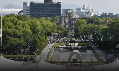 Hiroshima: 80 ans après, minute de silence à l'heure du largage de la bombe atomique