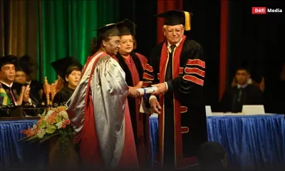 [En images] La présidente indienne Droupadi Murmu faite Doctor Honoris Causa par l’UoM