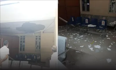 Hôpital de Moka : le crépi du plafond s'effondre dans la salle d'attente