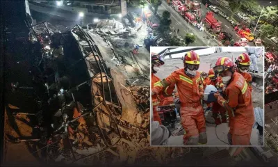 [En images] Chine : un hôtel lieu de quarantaine s'effondre, au moins 6 morts