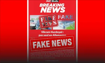 Fake News en circulation !