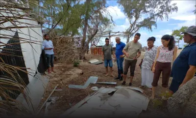Structure illégale sur l’Île-aux-Bénitiers : Trois  Junior Ministers font un constat de la situation