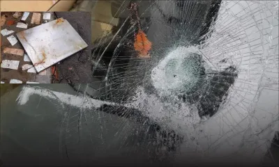 Beau-Bassin : une plaque en inox atterrit sur son pare-brise  