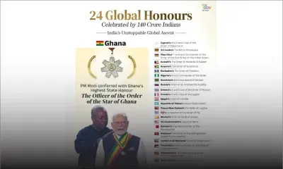 Narendra Modi, titulaire de 24 distinctions honorifiques dont une de Maurice