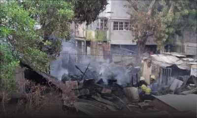 [Diaporama] Mahébourg : quatre maisons ravagées par le feu