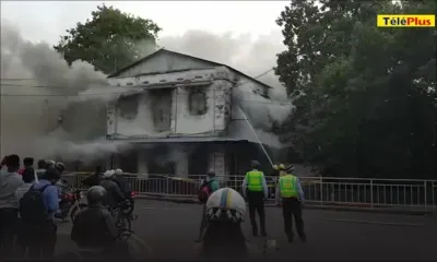 Trou-Fanfaron : l’ancien poste de police ravagé par les flammes