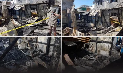 [En images] Incendie à Cassis : deux maisons en tôle ravagées, trois familles dont 12 enfants ont tout perdu