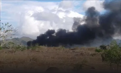 Riche-Terre : incendie sur un terrain en friche dans la zone Jin Fei