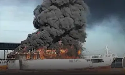 Ce mercredi matin 11 septembre : incendie à bord d'un bateau au port