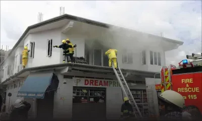 Incendie au supermarché Dream Price à Plaine-Verte, les clients évacués