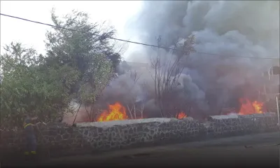 Incendie à route Militaire : C’est une voiture qui avait pris feu