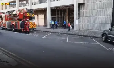 Port-Louis : incendie sur le toit du bâtiment Emmanuel Anquetil après « l’explosion » d’une bonbonne de gaz