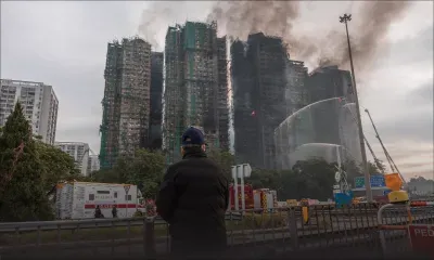  Incendie de Hong Kong : 146 morts, un activiste réclamant justice présumé arrêté