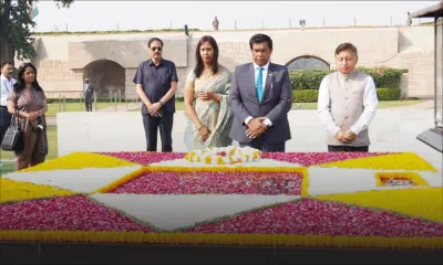 Pradeep Roopun en visite en Inde