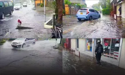 Vacoas : l'eau s'infiltre dans deux commerces