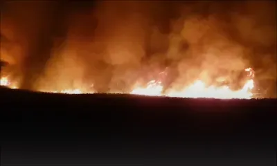 Un incendie dans des champs de canne à Petit-Raffray à l’origine d’un accident de la route 