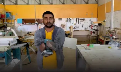 Krishna Gokhool, le menuisier sans mains