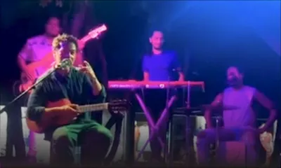 Le chanteur Christophe Maé invite le groupe Anonym à l'Olympia 