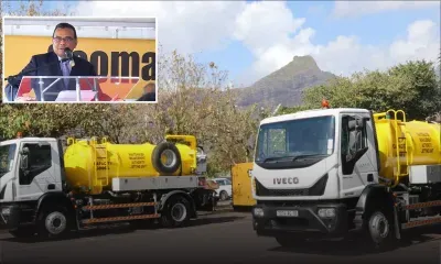 Waste Water Management Authority fait l’acquisition de deux camions, au coût de Rs 17 millions, pour le nettoyage des fosses 