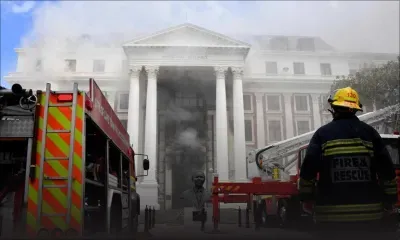 Afrique du Sud: l'incendie dévastateur au Parlement maîtrisé