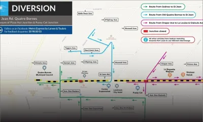 Metro Express : Fermeture de certaines jonctions à Quatre-Bornes dans le cadre des travaux