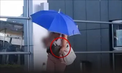 À sa sortie de l'Icac : l'ex-concubine de Franklin lance un juron à la presse 