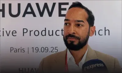 Déclaration de Joel L'Etourdi, Marketing Manager de Huawei après le lancement mondial de nouveaux produits de la marque chinoise à Paris vendredi.
