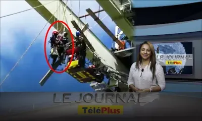 Le JT – Ouvrier suspendu à 15 mètres du sol secouru par les pompiers