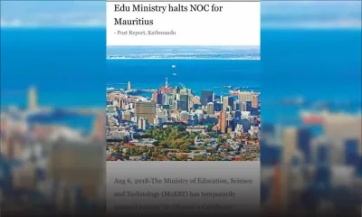 Interdiction des étudiants népalais de venir à Maurice : la TEC compte identifier les institutions concernées