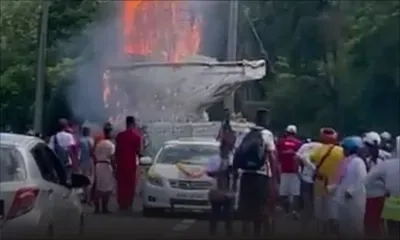 Un kanwar heurte un câble électrique à haute tension : deux morts