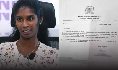 Après avoir exercé à l’hôpital de Flacq : limogée à cause de son handicap