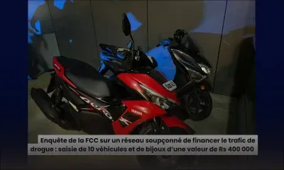 Enquête de la FCC sur un réseau soupçonné de financer le trafic de drogue : saisie de 10 véhicules et de bijoux d’une valeur de Rs 400 000 